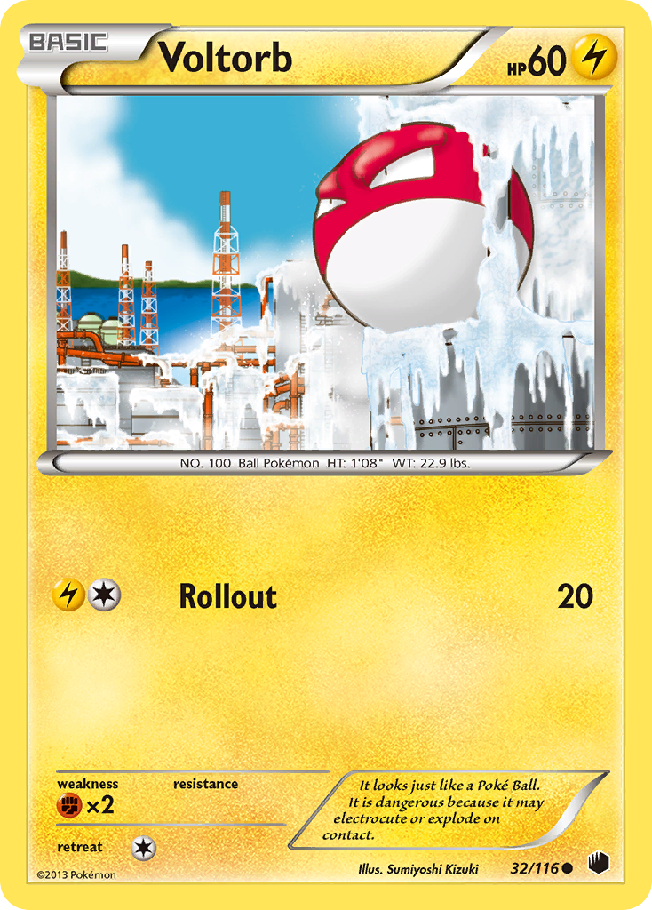 Voltorb (32/116) [Black & White: Plasma Freeze] | Gear Gaming Bentonville