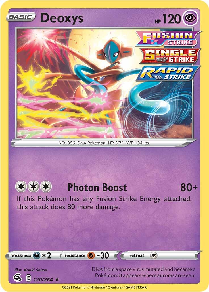 Deoxys (120/264) [Sword & Shield: Fusion Strike] | Gear Gaming Bentonville