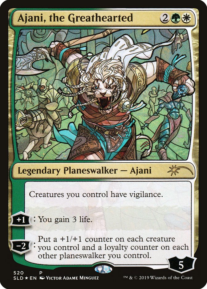 Ajani, the Greathearted (Stained Glass) [Secret Lair Drop Promos] | Gear Gaming Bentonville