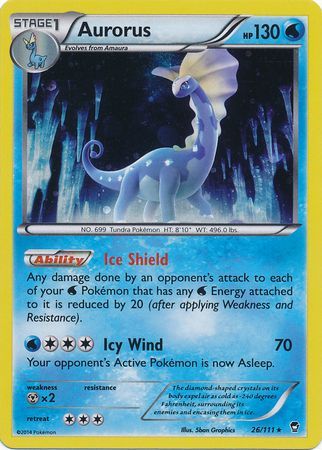 Aurorus (26/111) (Cosmos Holo) [XY: Furious Fists] | Gear Gaming Bentonville