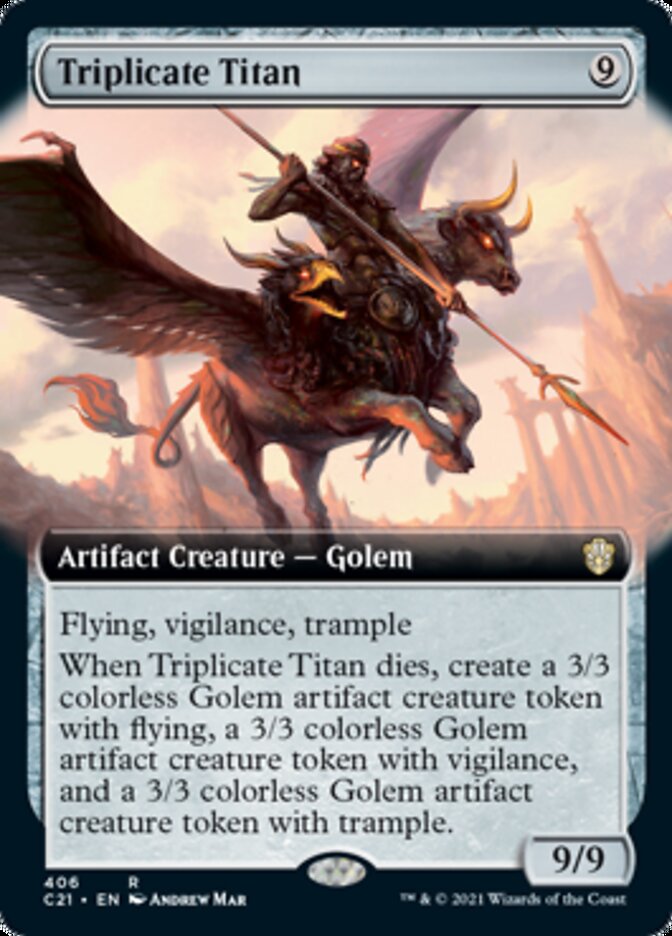 Triplicate Titan (Extended Art) [Commander 2021] | Gear Gaming Bentonville