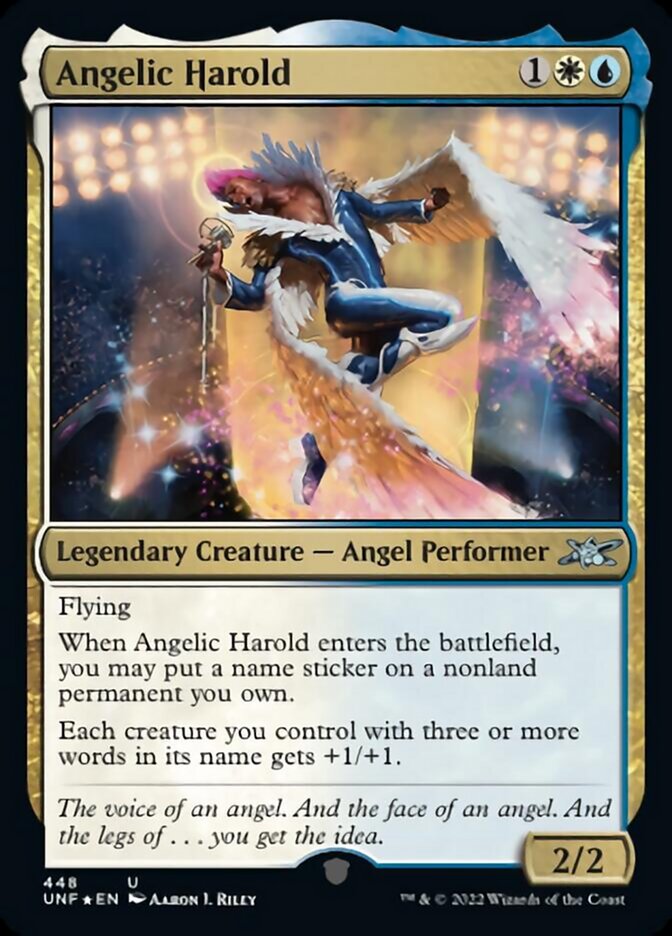 Angelic Harold (Galaxy Foil) [Unfinity] | Gear Gaming Bentonville