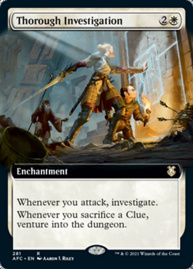 Thorough Investigation (Extended Art) [Dungeons & Dragons: Adventures in the Forgotten Realms Commander] | Gear Gaming Bentonville