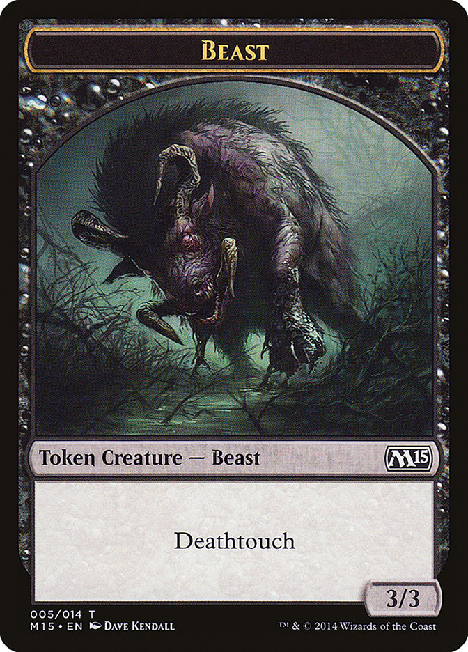 Beast Token (005/014) [Magic 2015 Tokens] | Gear Gaming Bentonville