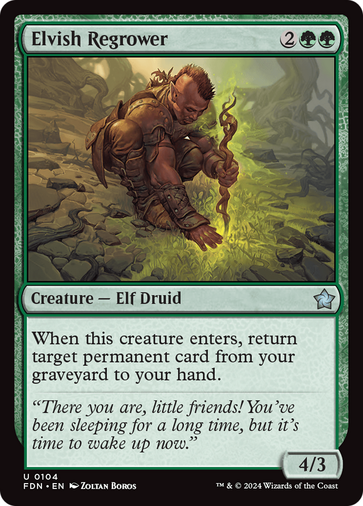 Elvish Regrower [Foundations] | Gear Gaming Bentonville