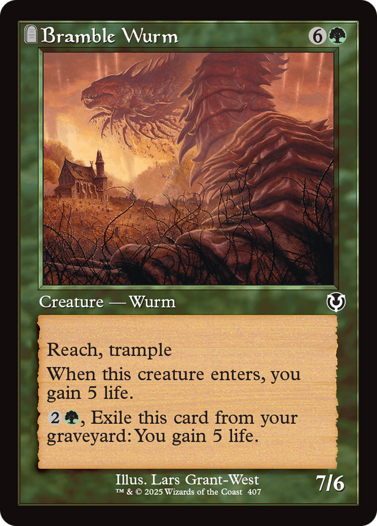 Bramble Wurm (Retro Frame) [Innistrad Remastered] | Gear Gaming Bentonville