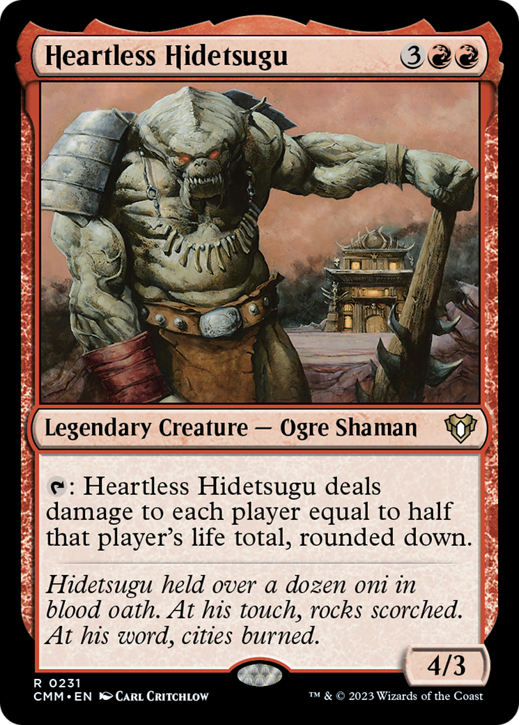 Heartless Hidetsugu [Commander Masters] | Gear Gaming Bentonville