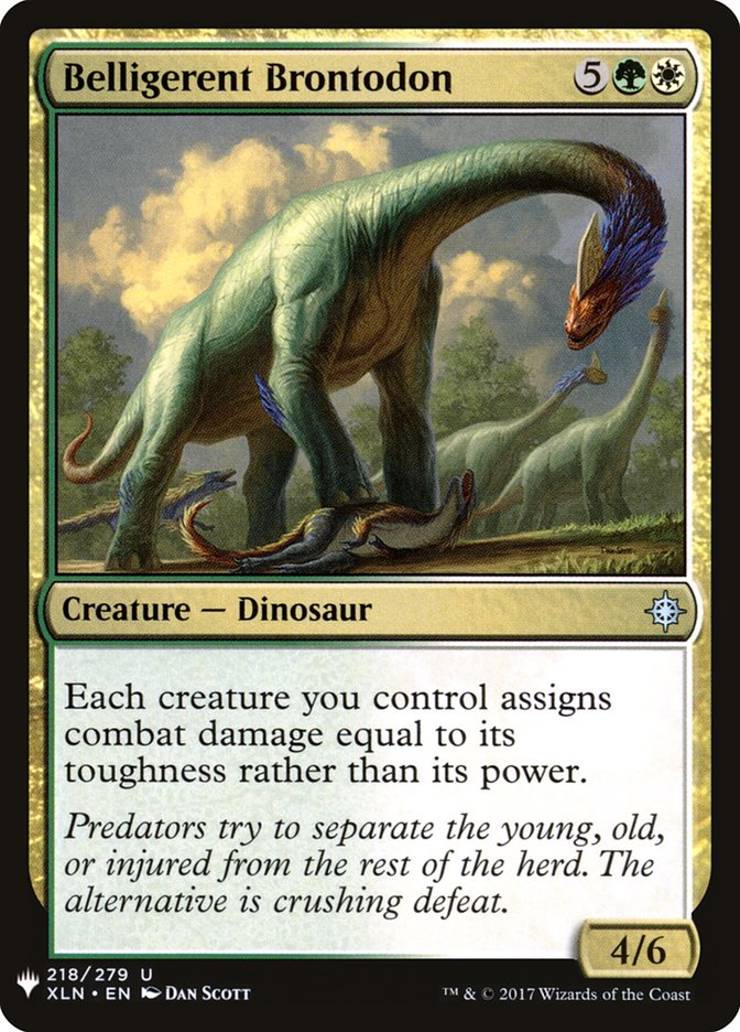 Belligerent Brontodon [Mystery Booster] | Gear Gaming Bentonville