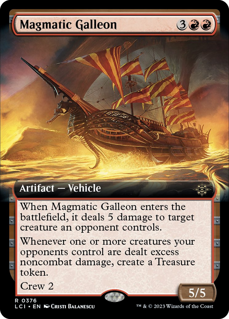 Magmatic Galleon (Extended Art) [The Lost Caverns of Ixalan] | Gear Gaming Bentonville