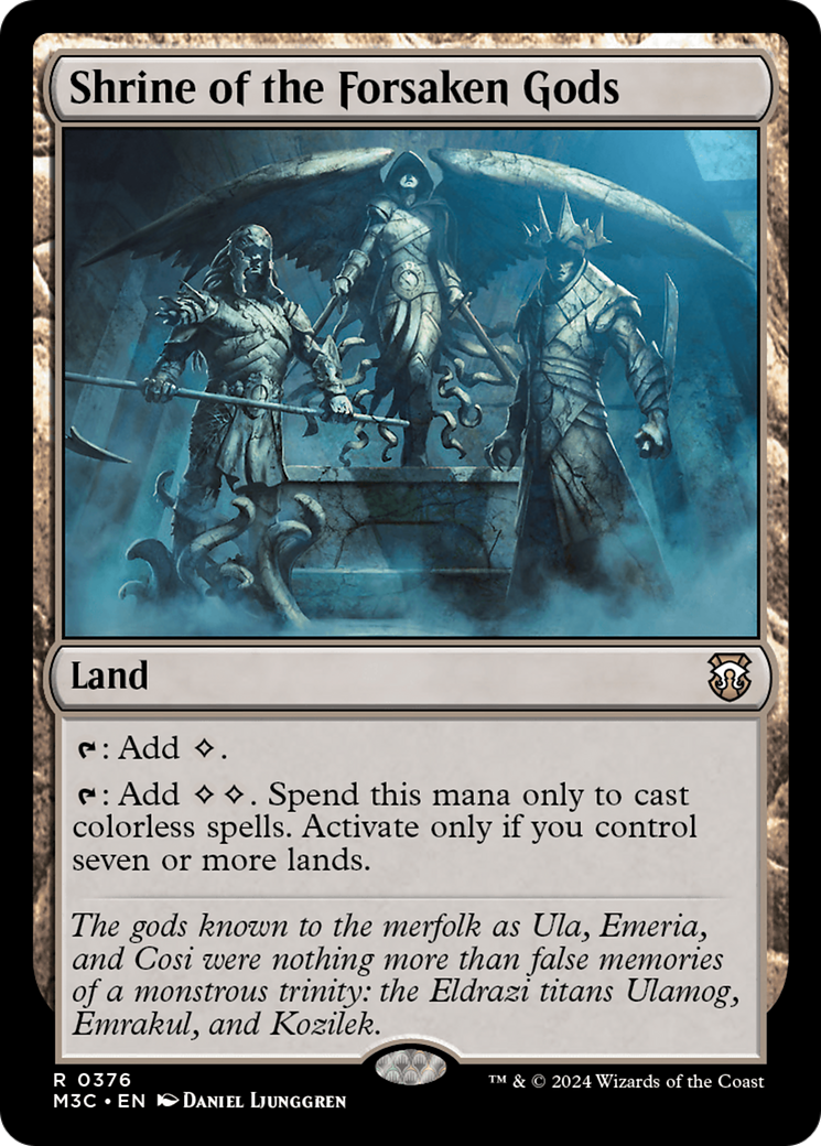 Shrine of the Forsaken Gods (Ripple Foil) [Modern Horizons 3 Commander] | Gear Gaming Bentonville