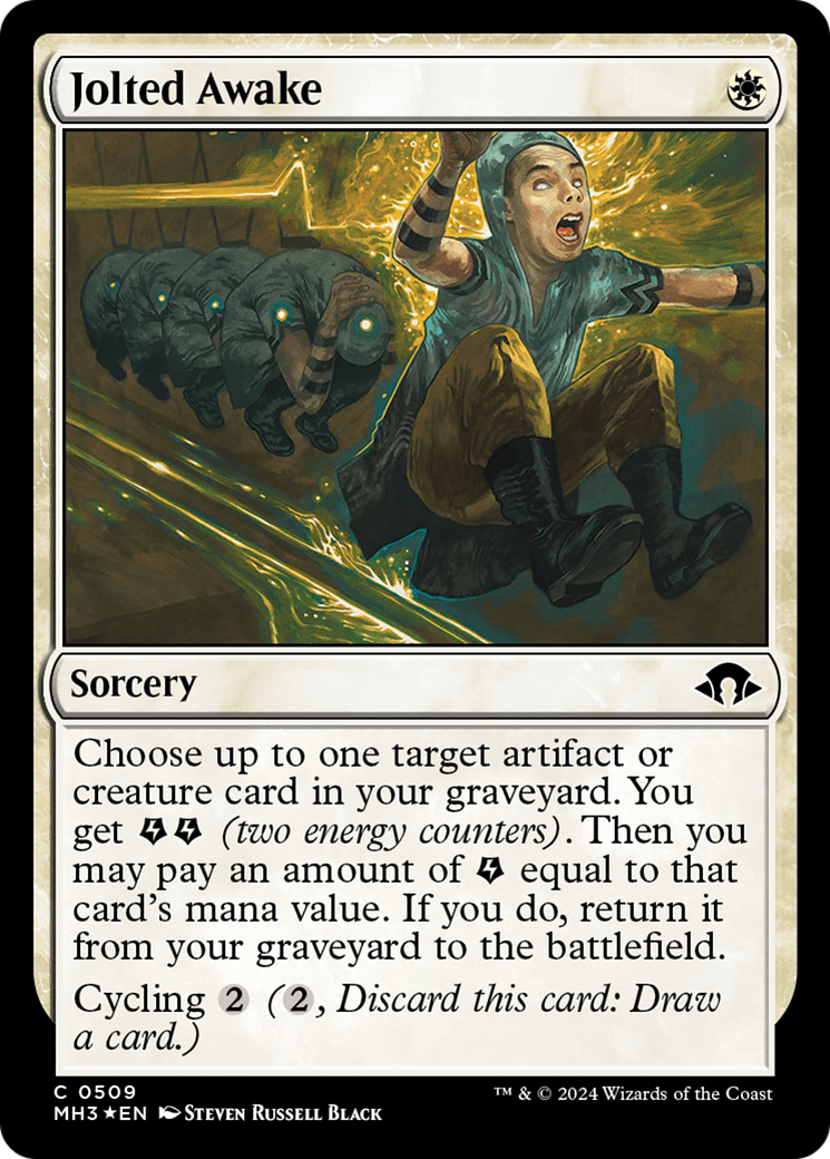 Jolted Awake (Ripple Foil) [Modern Horizons 3] | Gear Gaming Bentonville