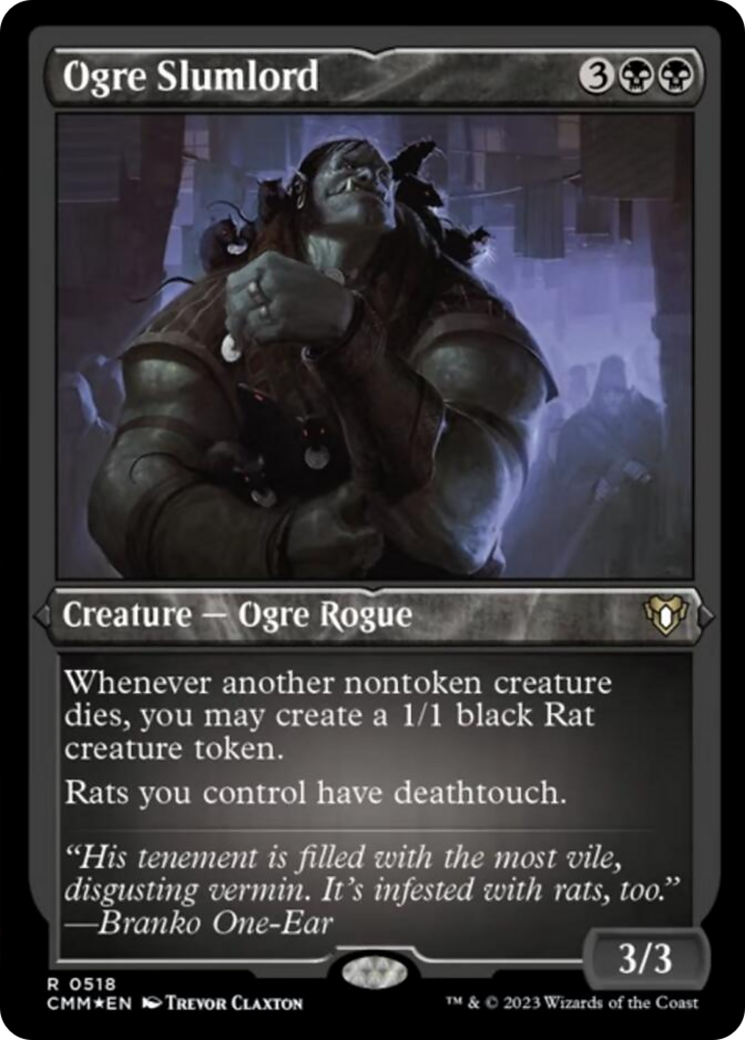 Ogre Slumlord (Foil Etched) [Commander Masters] | Gear Gaming Bentonville