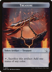 Treasure (21) // Teferi Akosa of Zhalfir Emblem Double-Sided Token [March of the Machine Tokens] | Gear Gaming Bentonville