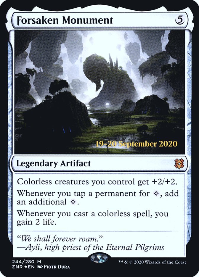 Forsaken Monument [Zendikar Rising Prerelease Promos] | Gear Gaming Bentonville