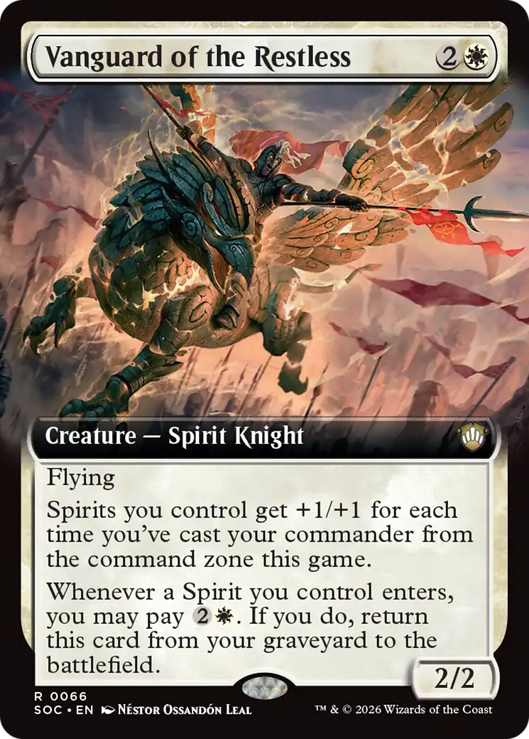 Vanguard of the Restless (Extended Art) [Secrets of Strixhaven Commander] | Gear Gaming Bentonville