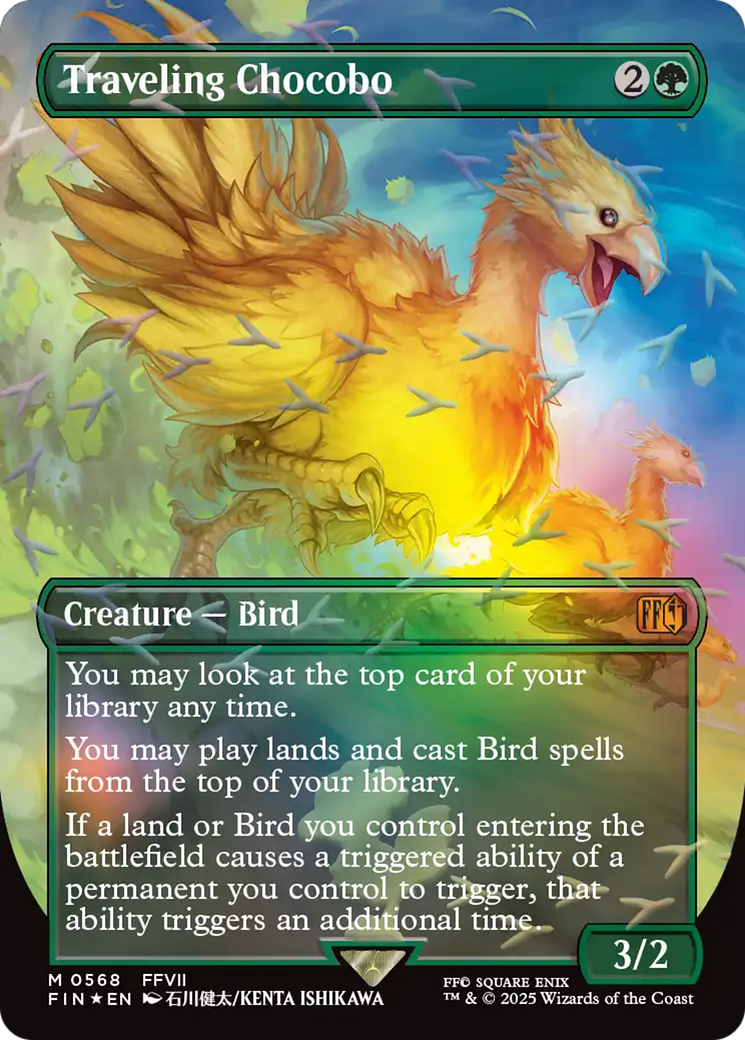 Traveling Chocobo (Borderless) (Chocobo Track Foil) [FINAL FANTASY] | Gear Gaming Bentonville