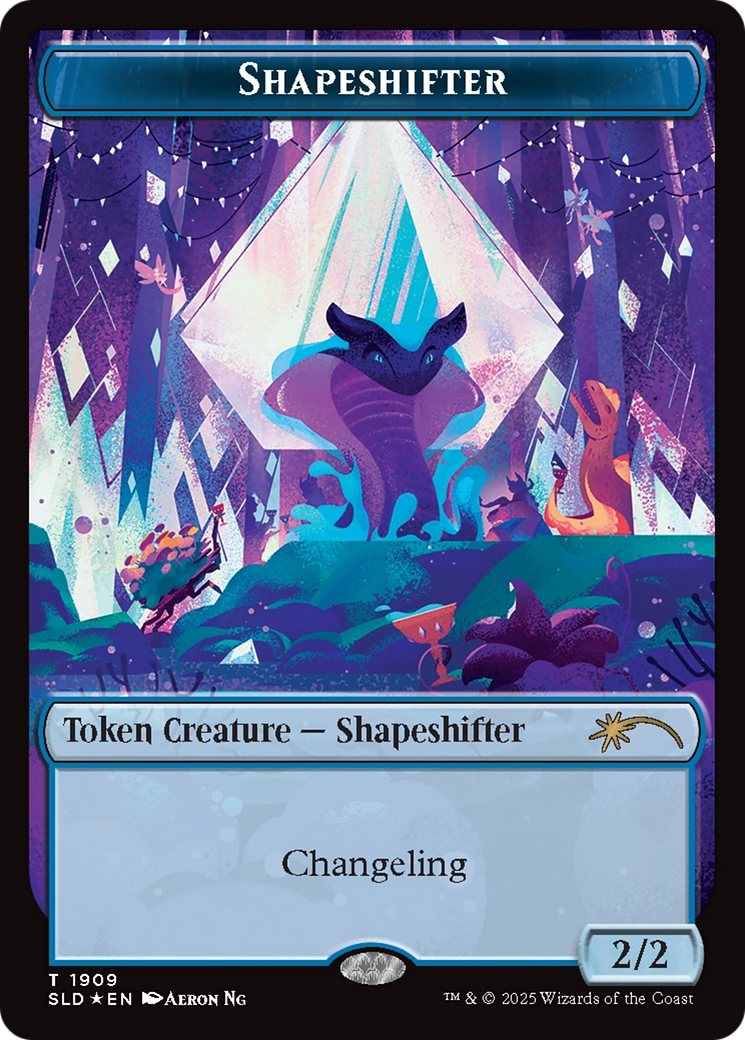 Shapeshifter Token (1909) (Double Rainbow Foil) [Secret Lair Drop Series] | Gear Gaming Bentonville