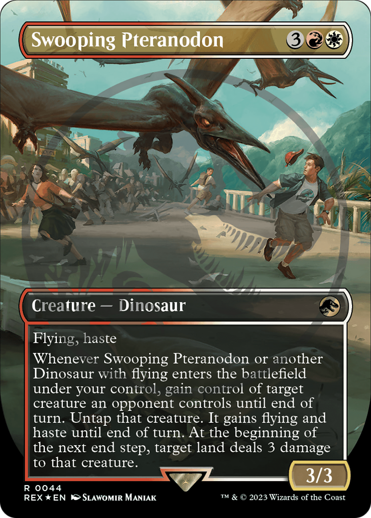 Swooping Pteranodon (Emblem) (Borderless) [Jurassic World Collection Tokens] | Gear Gaming Bentonville