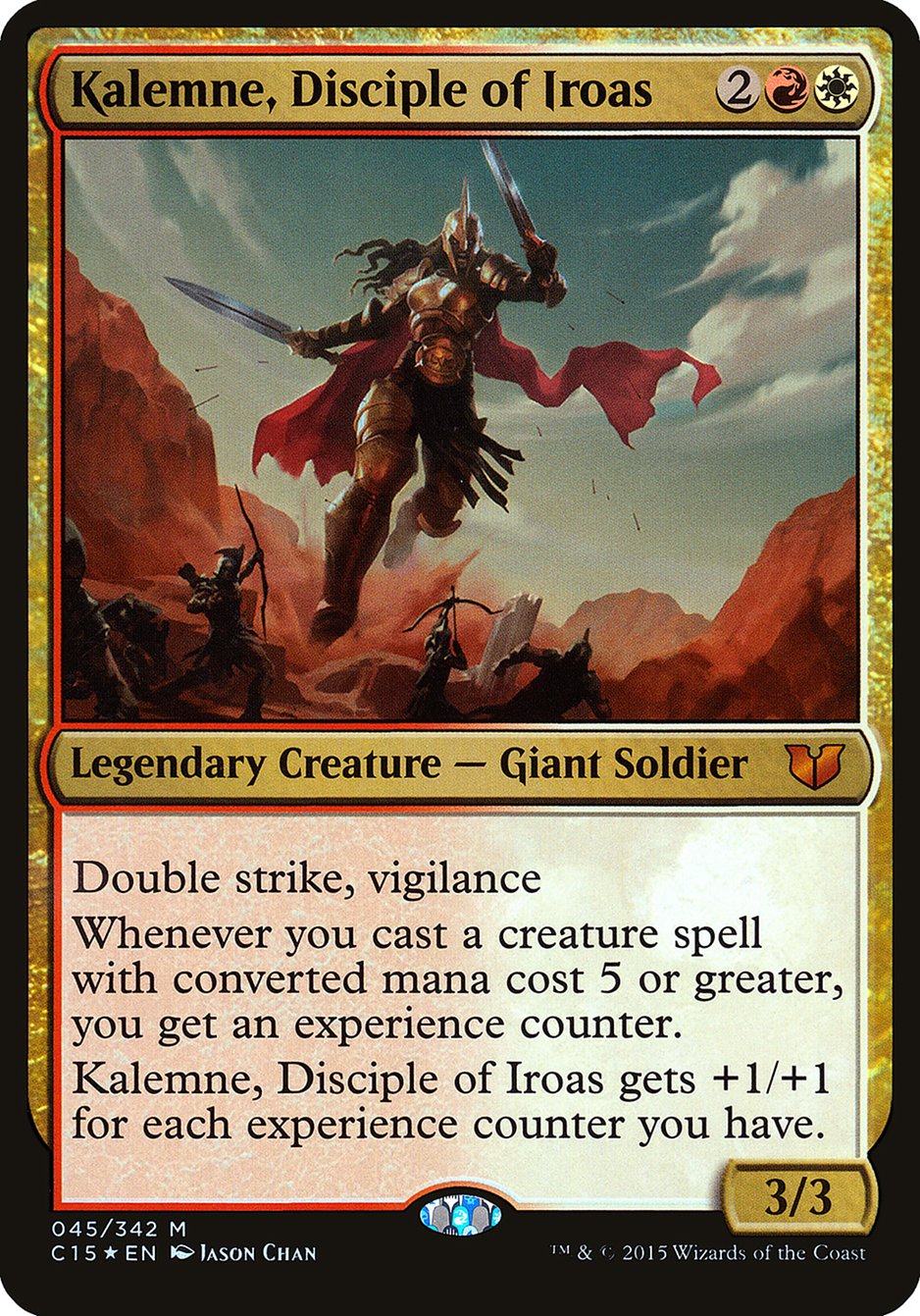 Kalemne, Disciple of Iroas (Oversized) [Commander 2015 Oversized] | Gear Gaming Bentonville