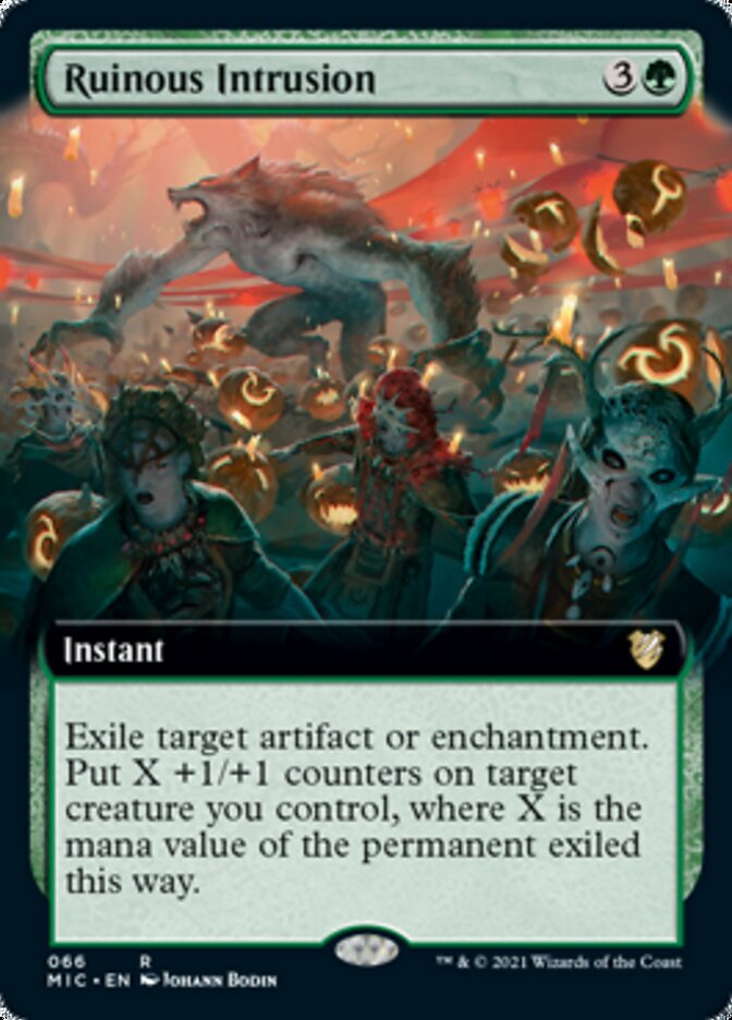 Ruinous Intrusion (Extended Art) [Innistrad: Midnight Hunt Commander] | Gear Gaming Bentonville