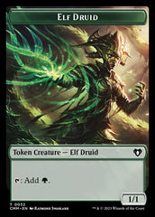 Saproling // Elf Druid Double-Sided Token [Commander Masters Tokens] | Gear Gaming Bentonville