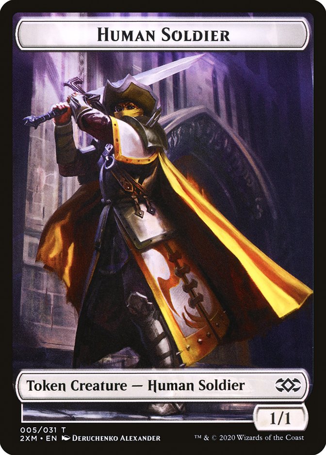Human Soldier Token [Double Masters Tokens] | Gear Gaming Bentonville