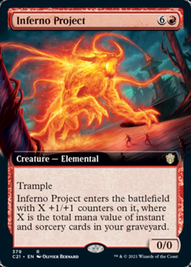Inferno Project (Extended Art) [Commander 2021] | Gear Gaming Bentonville