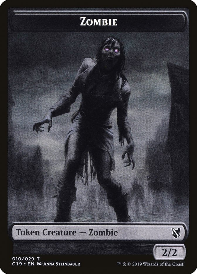 Ob Nixilis, Reignited Emblem // Zombie (010) Double-Sided Token [Commander 2019 Tokens] | Gear Gaming Bentonville