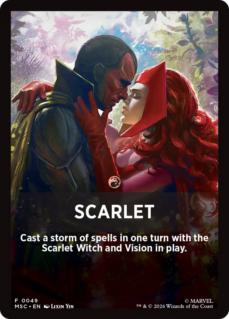 Scarlet Theme Card [Marvel Super Heroes Commander] | Gear Gaming Bentonville