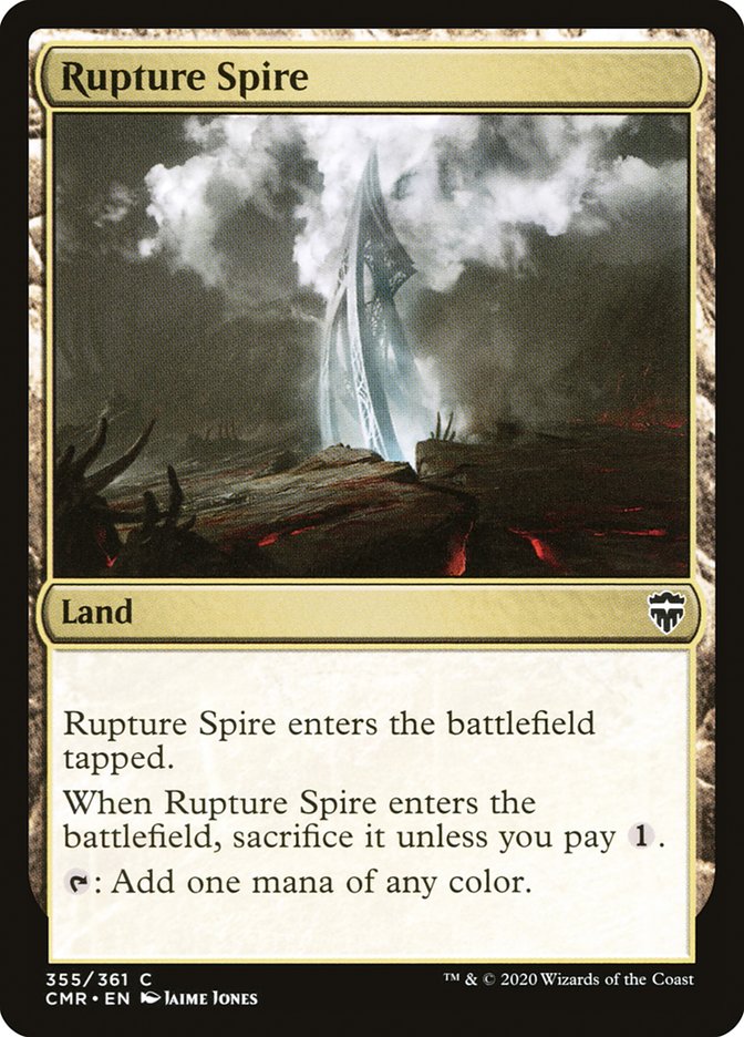 Rupture Spire (355) [Commander Legends] | Gear Gaming Bentonville