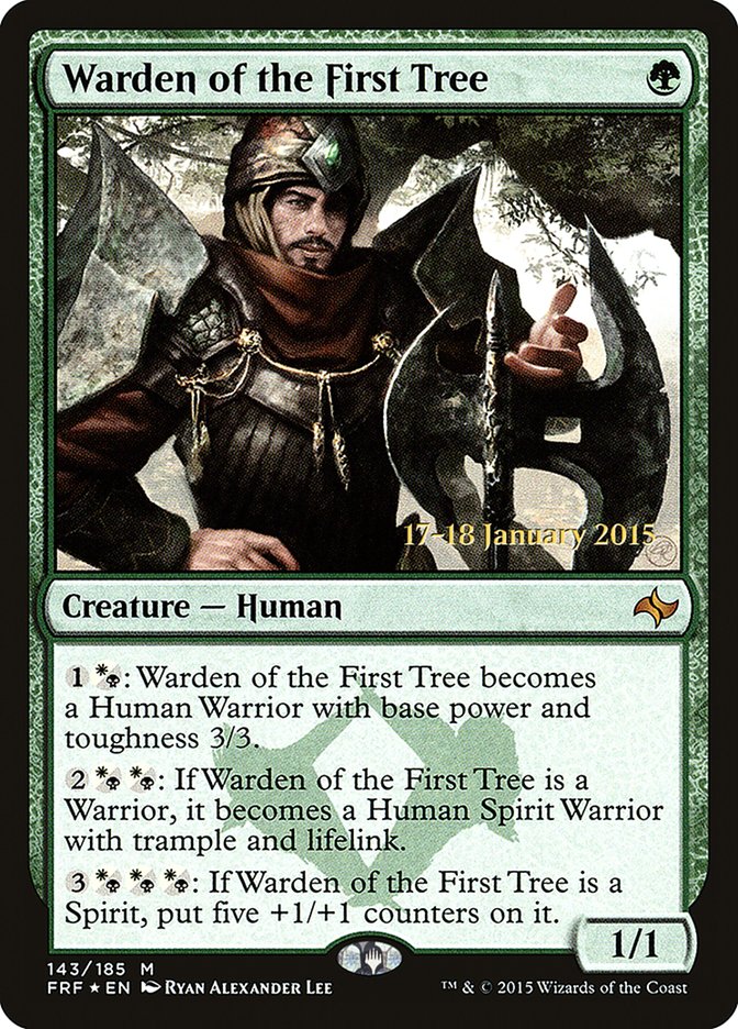 Warden of the First Tree [Fate Reforged Prerelease Promos] | Gear Gaming Bentonville