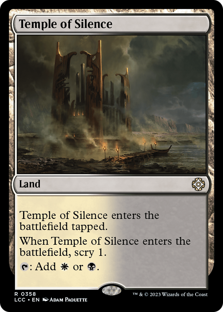 Temple of Silence [The Lost Caverns of Ixalan Commander] | Gear Gaming Bentonville