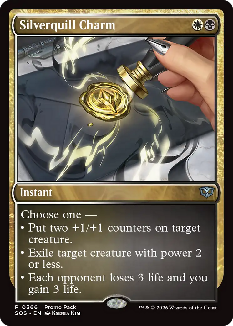 Silverquill Charm [Secrets of Strixhaven Promos] | Gear Gaming Bentonville