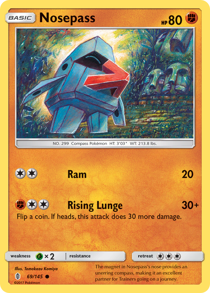 Nosepass (69/145) [Sun & Moon: Guardians Rising] | Gear Gaming Bentonville