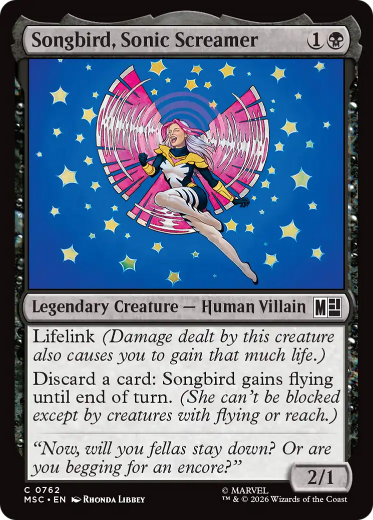 Songbird, Sonic Screamer [Marvel Super Heroes Commander] | Gear Gaming Bentonville
