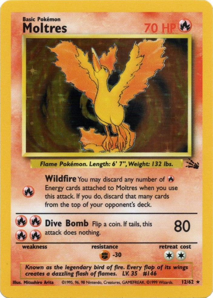 Moltres (12/62) [Fossil Unlimited] | Gear Gaming Bentonville