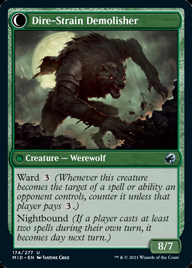 Burly Breaker // Dire-Strain Demolisher [Innistrad: Midnight Hunt] | Gear Gaming Bentonville
