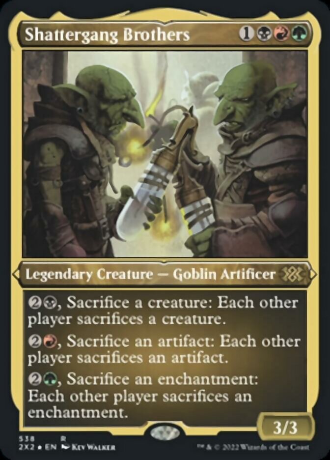 Shattergang Brothers (Foil Etched) [Double Masters 2022] | Gear Gaming Bentonville