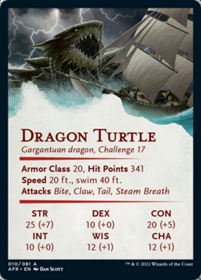 Dragon Turtle Art Card [Dungeons & Dragons: Adventures in the Forgotten Realms Art Series] | Gear Gaming Bentonville