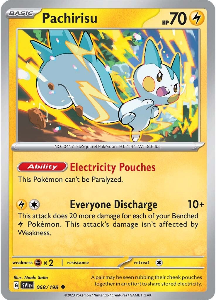 Pachirisu (068/198) [Scarlet & Violet: Base Set] | Gear Gaming Bentonville