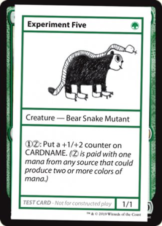 Experiment Five (2021 Edition) [Mystery Booster Playtest Cards] | Gear Gaming Bentonville