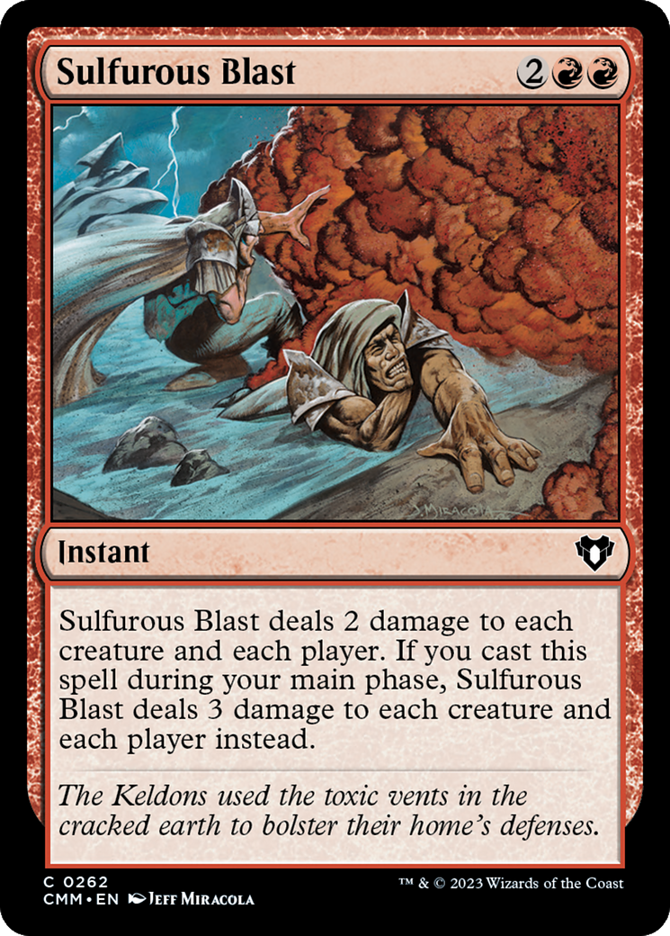 Sulfurous Blast [Commander Masters] | Gear Gaming Bentonville