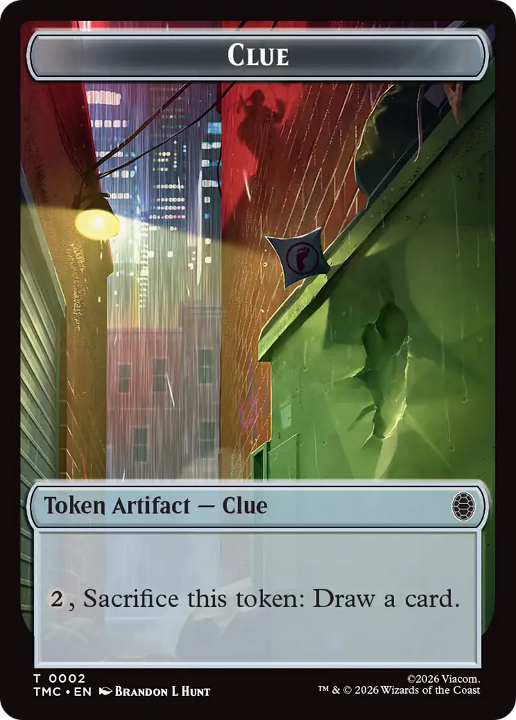 Treasure // Clue Double-Sided Token [Teenage Mutant Ninja Turtles Commander Tokens] | Gear Gaming Bentonville