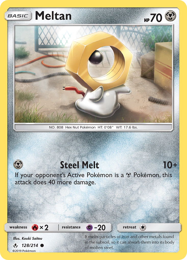 Meltan (128/214) [Sun & Moon: Unbroken Bonds] | Gear Gaming Bentonville