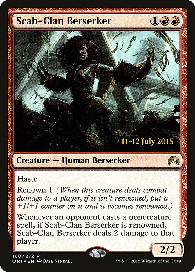Scab-Clan Berserker [Magic Origins Prerelease Promos] | Gear Gaming Bentonville