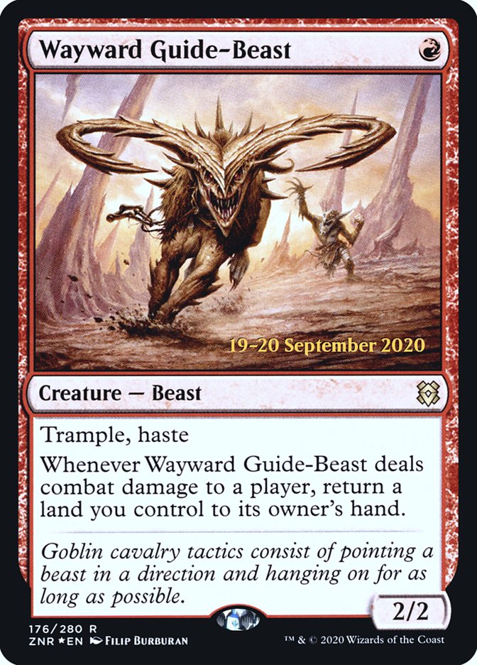 Wayward Guide-Beast [Zendikar Rising Prerelease Promos] | Gear Gaming Bentonville
