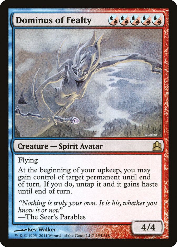 Dominus of Fealty [Commander 2011] | Gear Gaming Bentonville