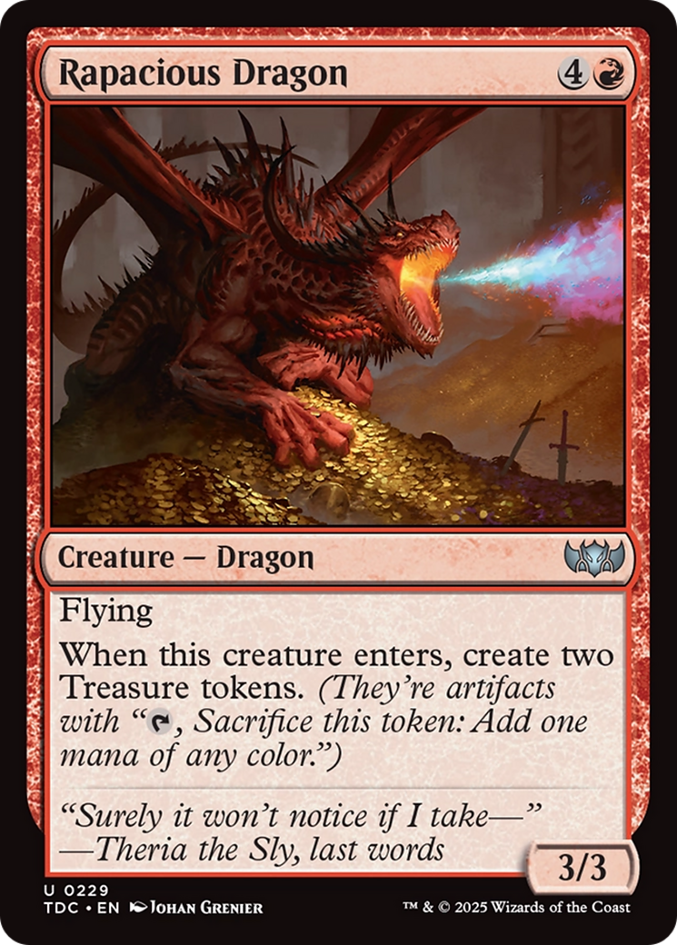 Rapacious Dragon [Tarkir: Dragonstorm Commander] | Gear Gaming Bentonville