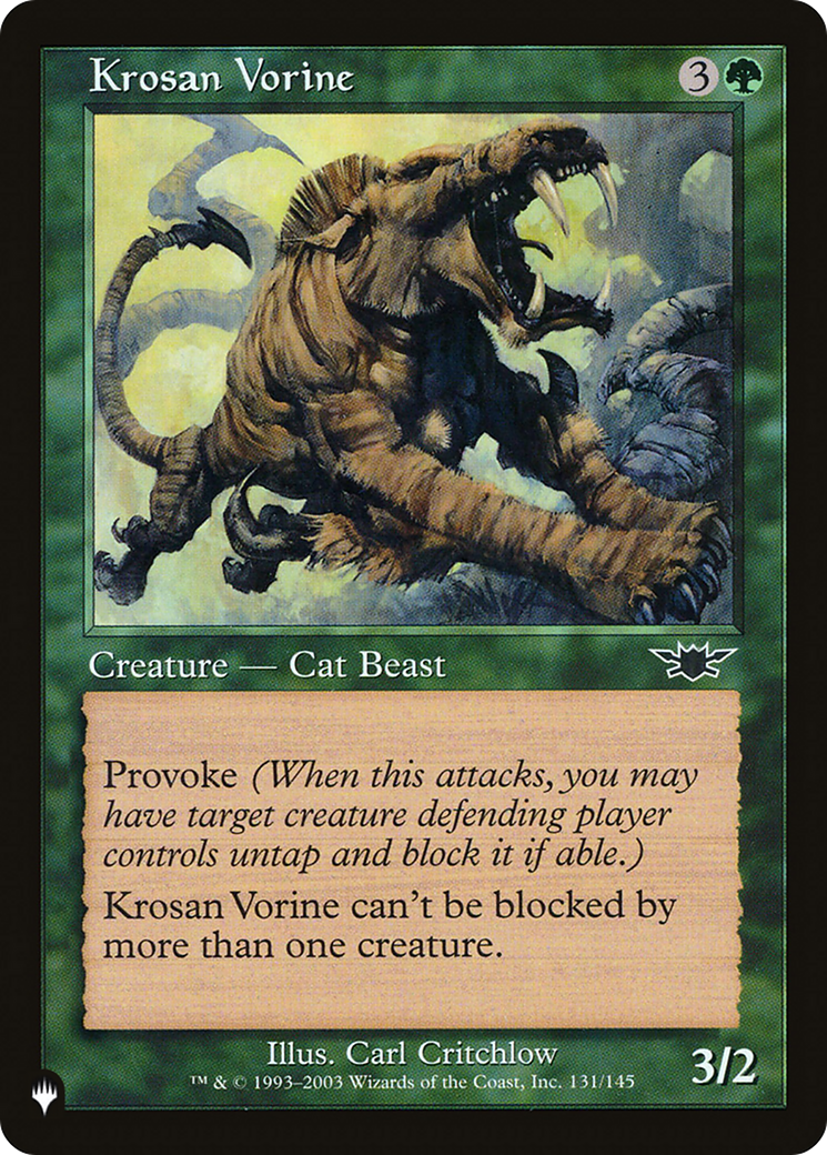 Krosan Vorine [The List Reprints] | Gear Gaming Bentonville