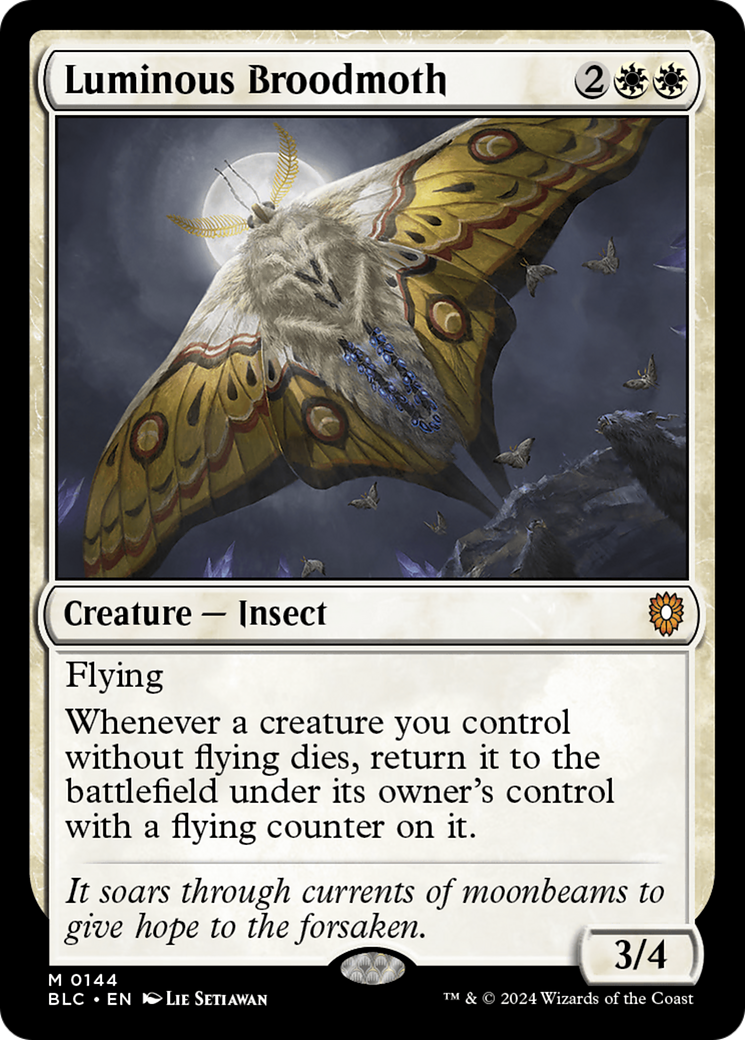 Luminous Broodmoth [Bloomburrow Commander] | Gear Gaming Bentonville